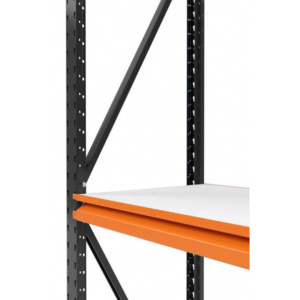 Стелаж металевий 200х134х70 см Графітовий 3 полиці з ЛДСП 900 кг на полицю AB-superhard-329528 -
                                                        Фото 2